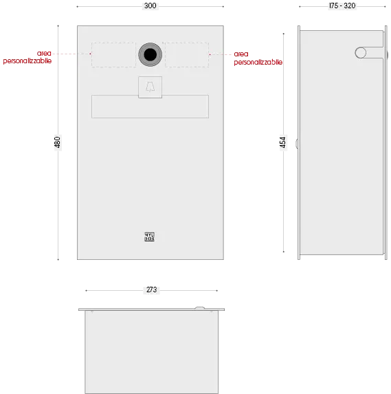 Cassetta postale con videocitofono Piano MA 17520